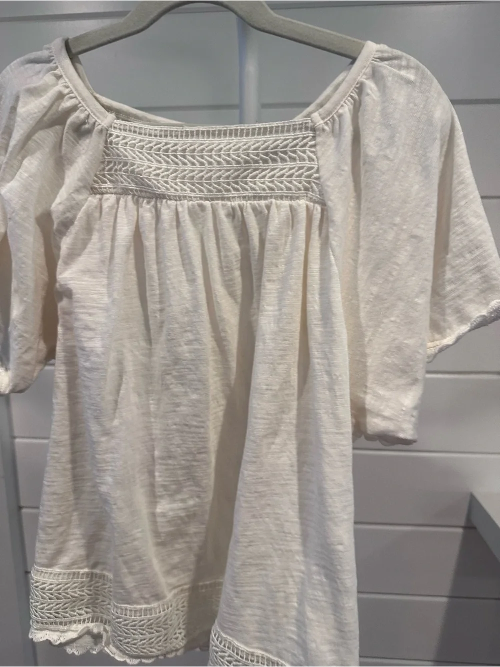 Set of two girls Smocked Peasant Tops